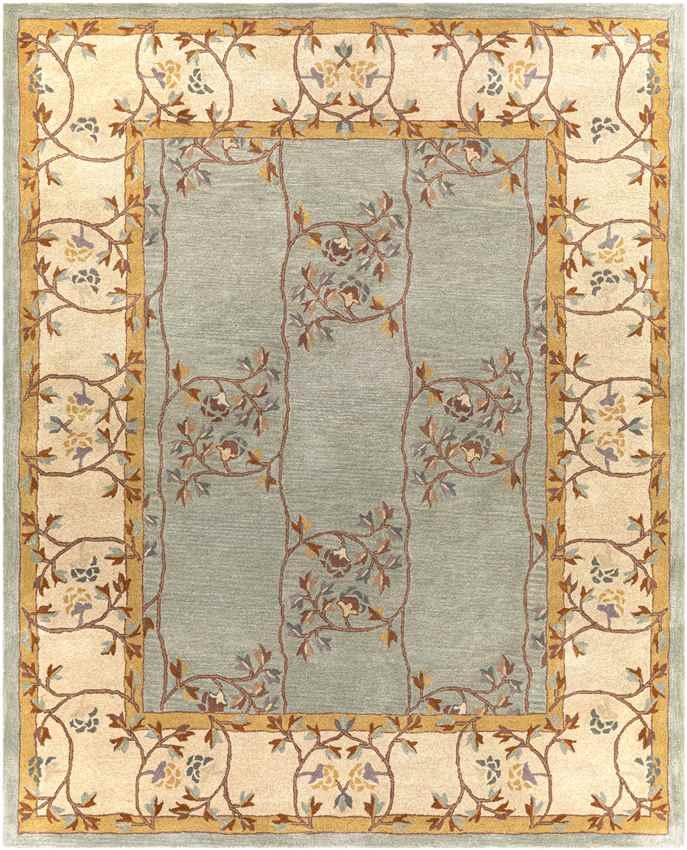 Golden Traditional Sage Area Rug