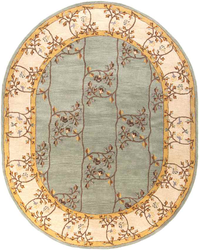 Golden Traditional Sage Area Rug