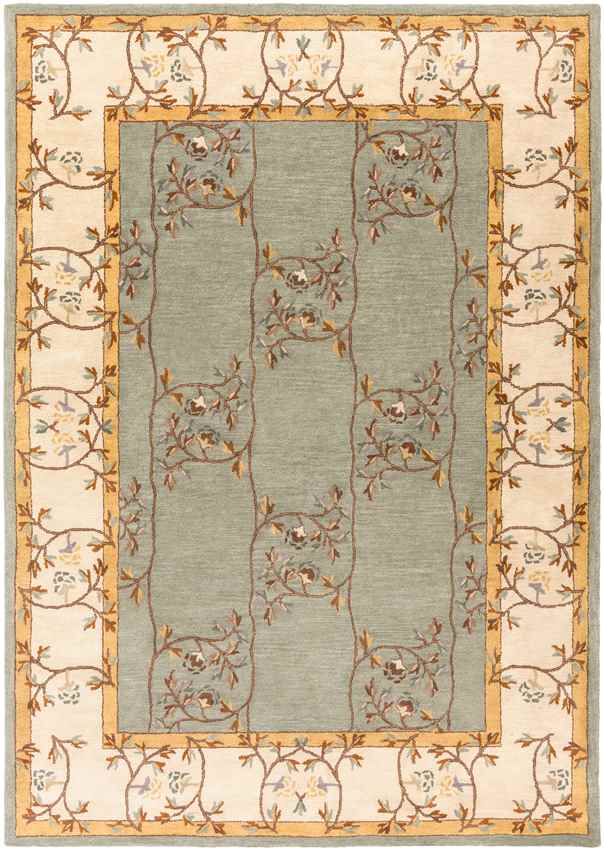 Golden Traditional Sage Area Rug