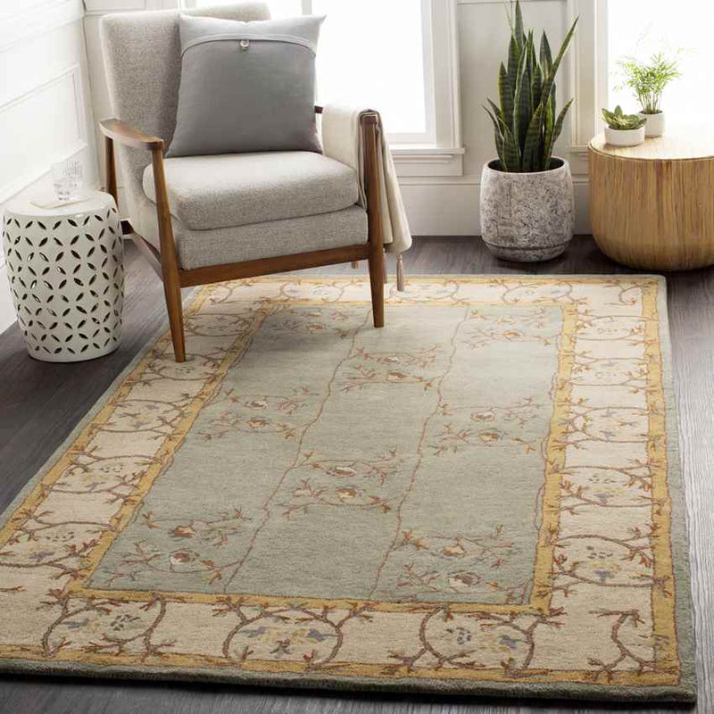 Golden Traditional Sage Area Rug