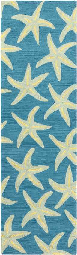 Halluin Coastal Bright Blue Area Rug