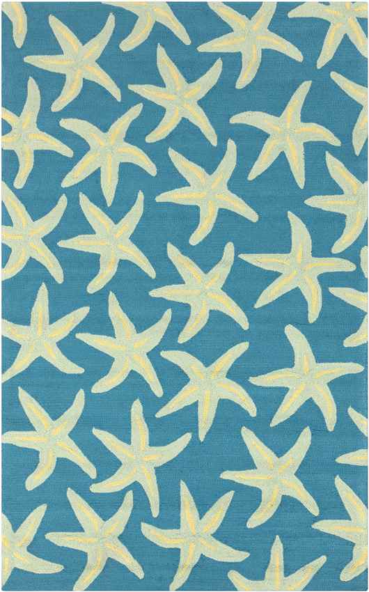 Halluin Coastal Bright Blue Area Rug