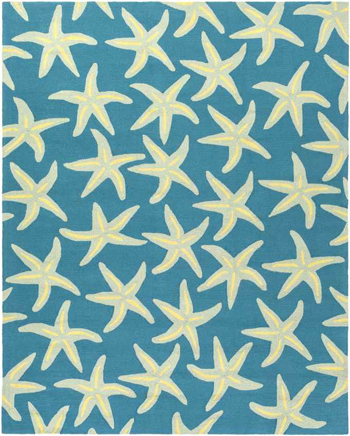 Halluin Coastal Bright Blue Area Rug