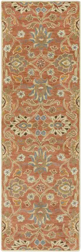 Eckville Traditional Rust Area Rug