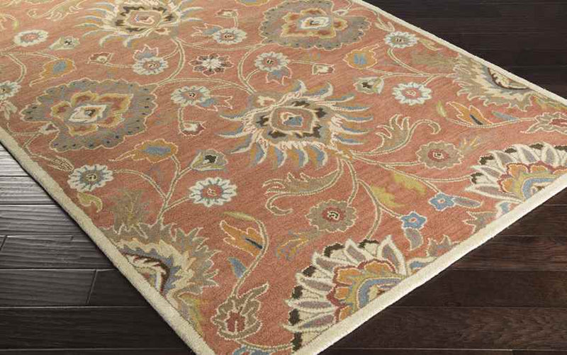 Eckville Traditional Rust Area Rug