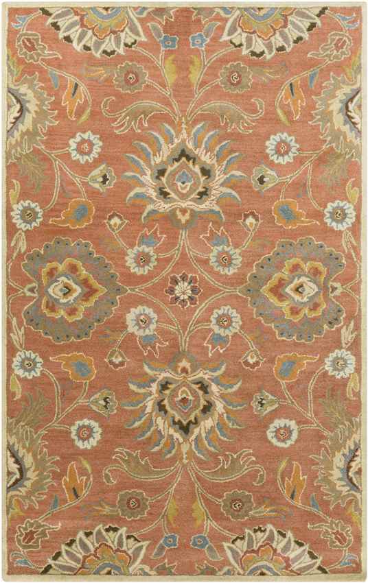 Eckville Traditional Rust Area Rug