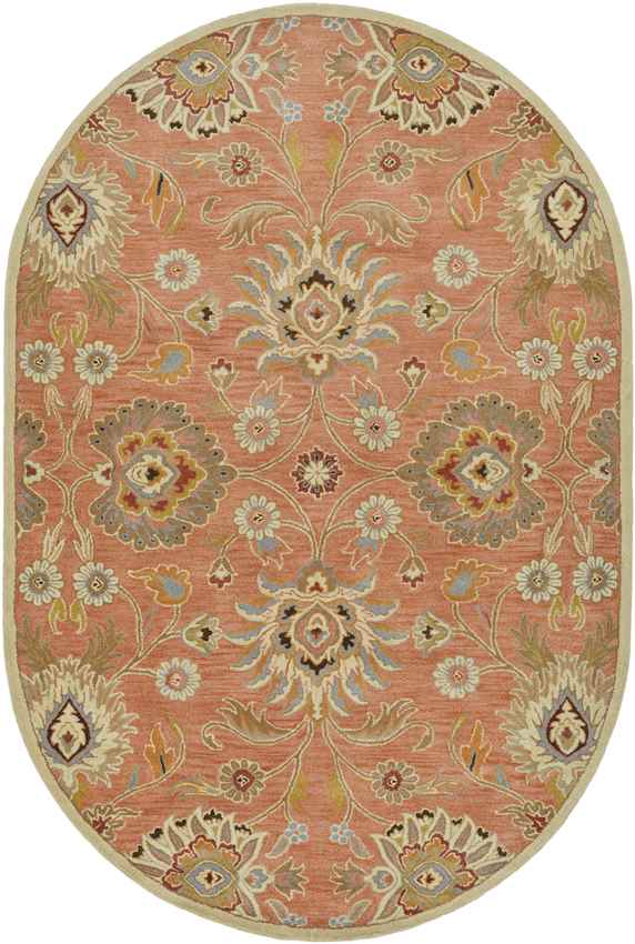 Eckville Traditional Rust Area Rug