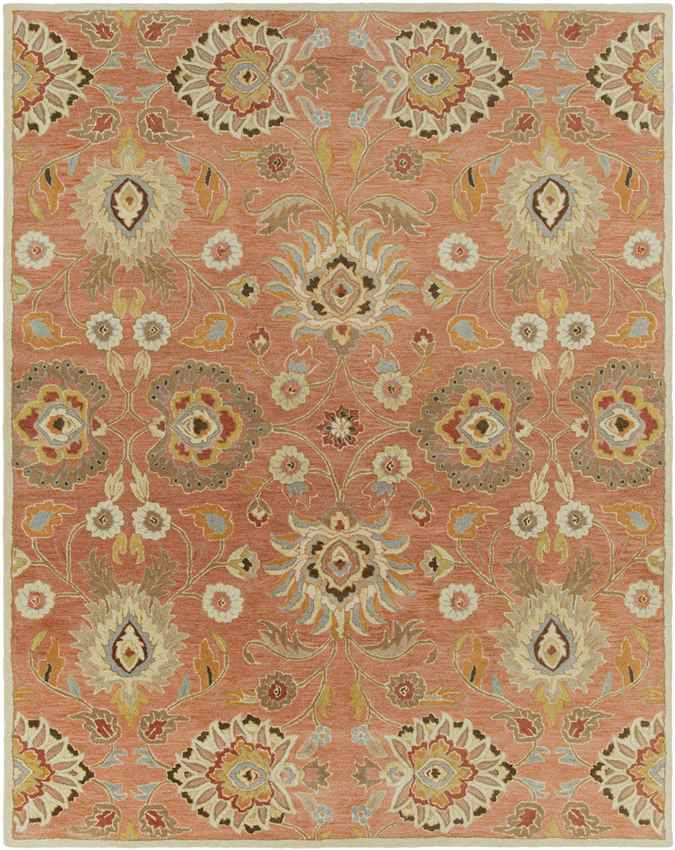 Eckville Traditional Rust Area Rug