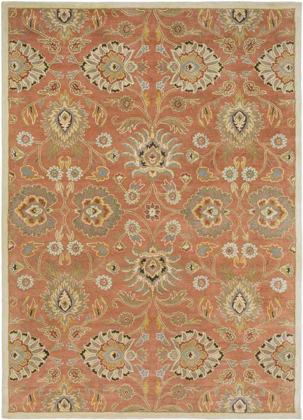 Eckville Traditional Rust Area Rug