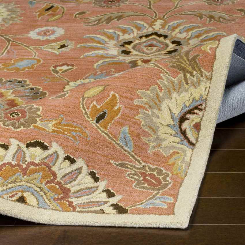 Eckville Traditional Rust Area Rug