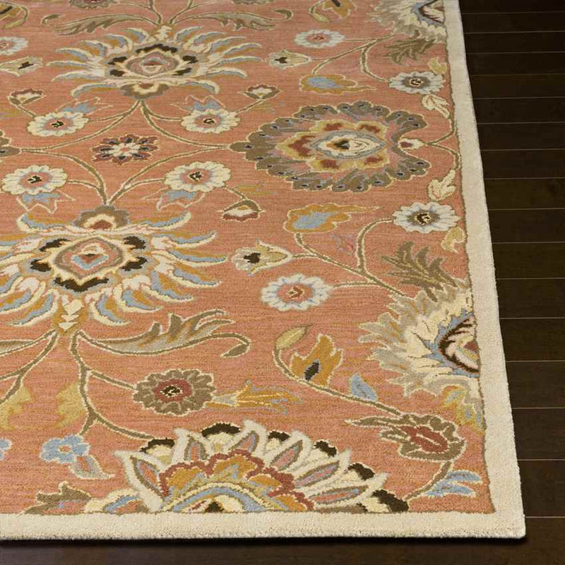 Eckville Traditional Rust Area Rug