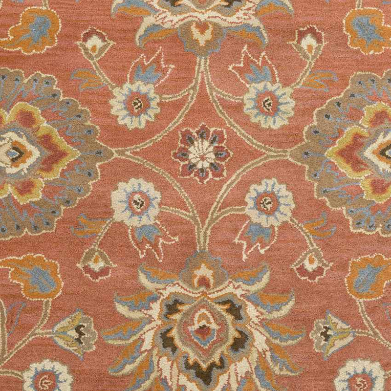 Eckville Traditional Rust Area Rug