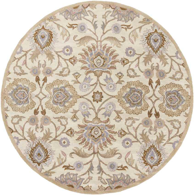 Eckville Traditional Cream Area Rug