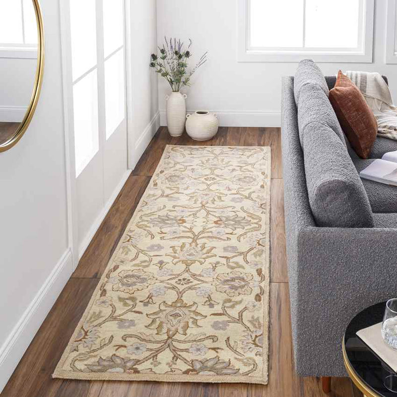 Eckville Traditional Cream Area Rug