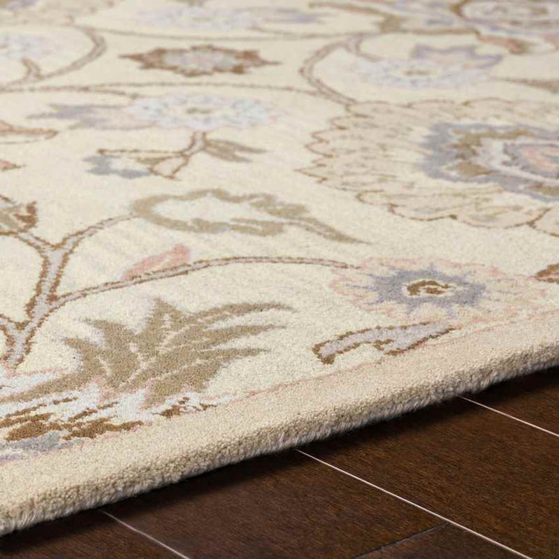 Eckville Traditional Cream Area Rug