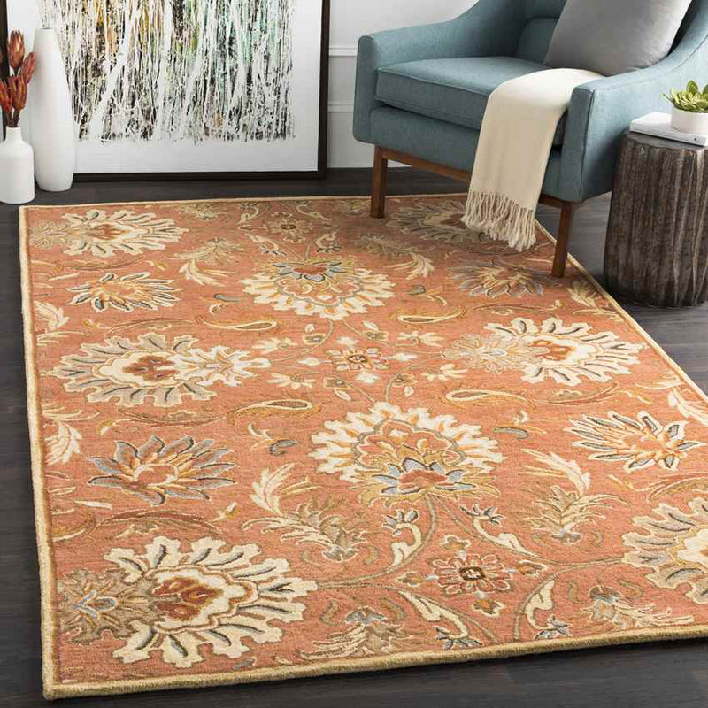 Lyon Traditional Camel Area Rug