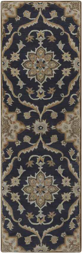 Carman Traditional Navy Area Rug