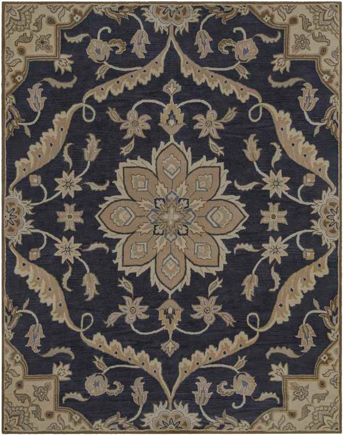 Carman Traditional Navy Area Rug