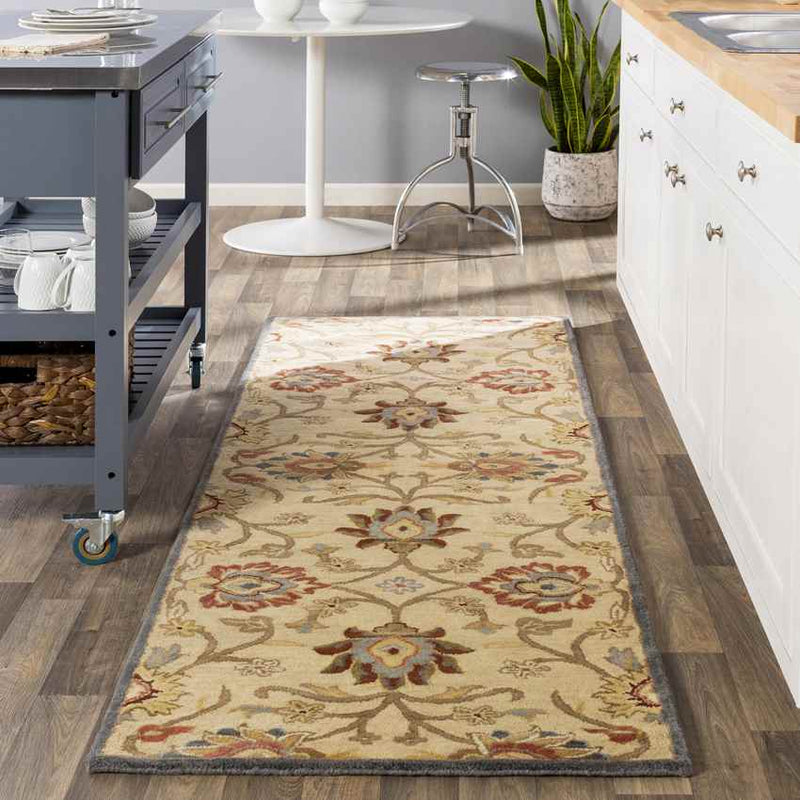 Eckville Traditional Ivory Area Rug