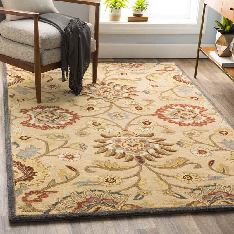 Eckville Traditional Ivory Area Rug