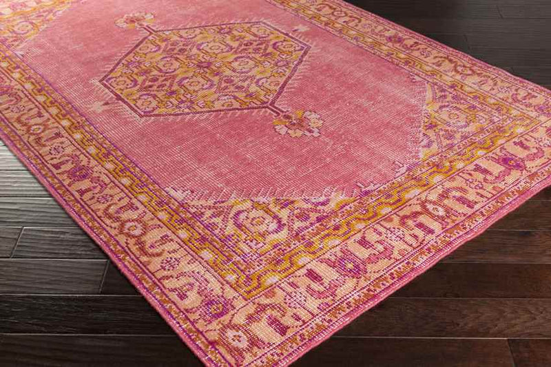 Chieti Traditional Bright Pink Area Rug