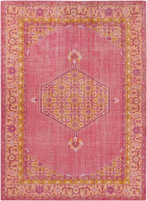 Chieti Traditional Bright Pink Area Rug