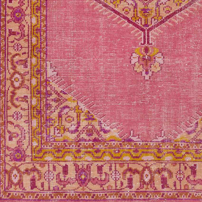 Chieti Traditional Bright Pink Area Rug