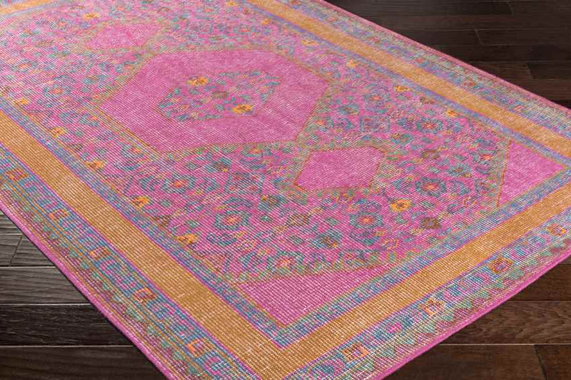 Scafati Traditional Fuschia Area Rug