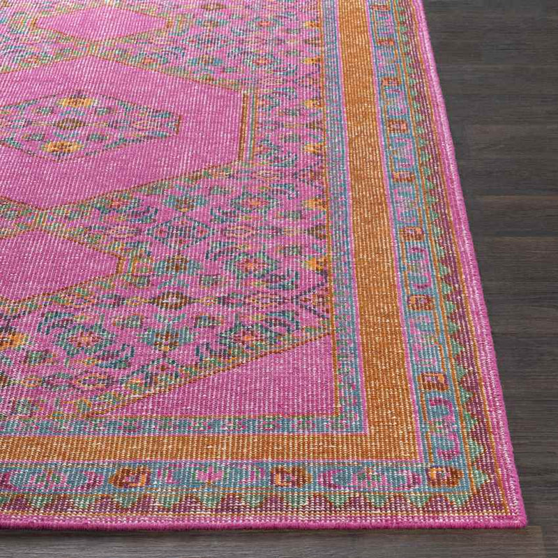 Scafati Traditional Fuschia Area Rug