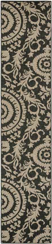 Nancy Cottage Medium Black Area Rug