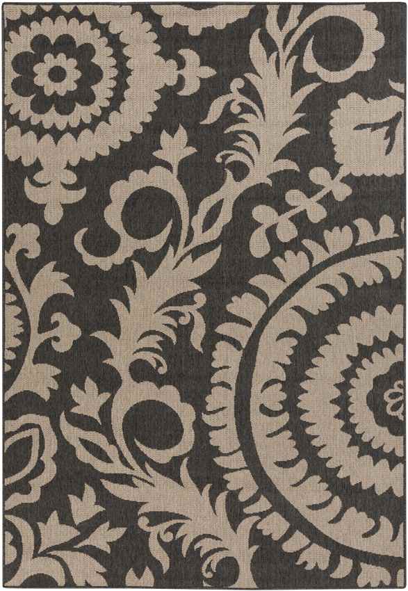 Nancy Cottage Medium Black Area Rug