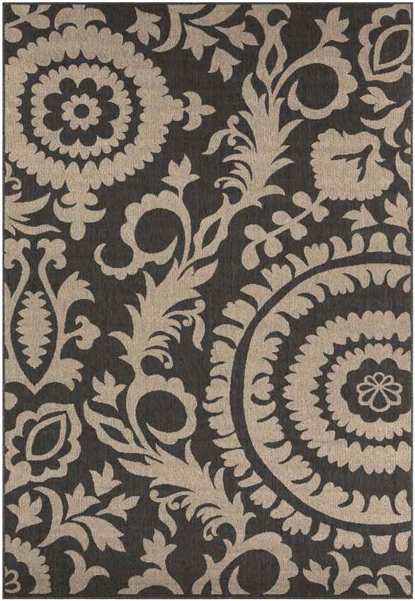 Nancy Cottage Medium Black Area Rug