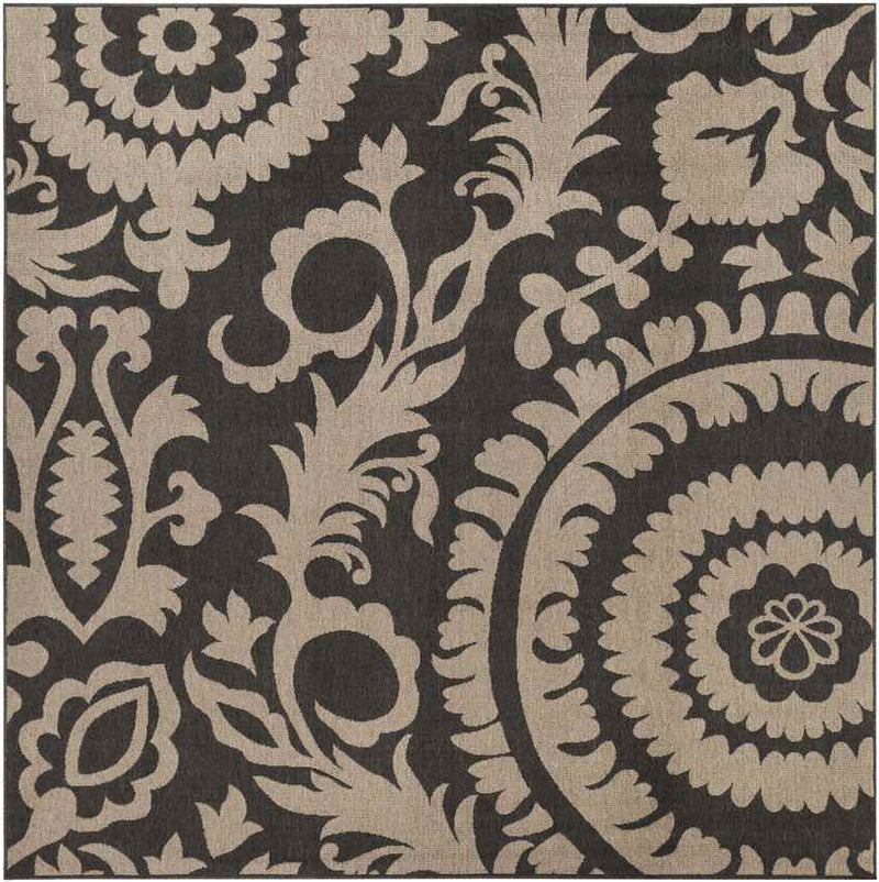 Nancy Cottage Medium Black Area Rug