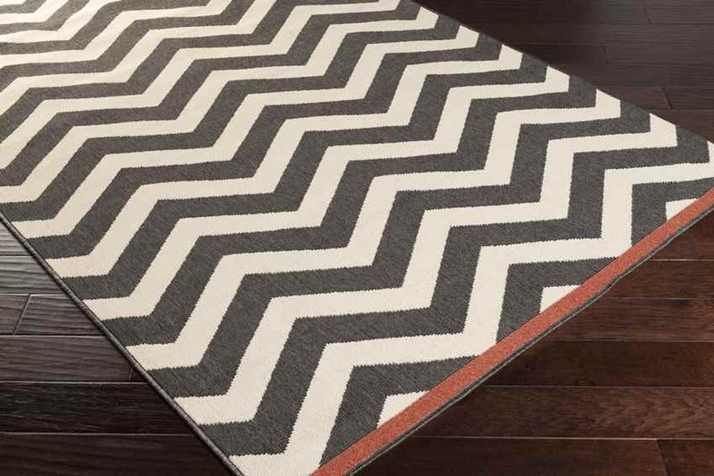 Deloraine Modern Black Area Rug