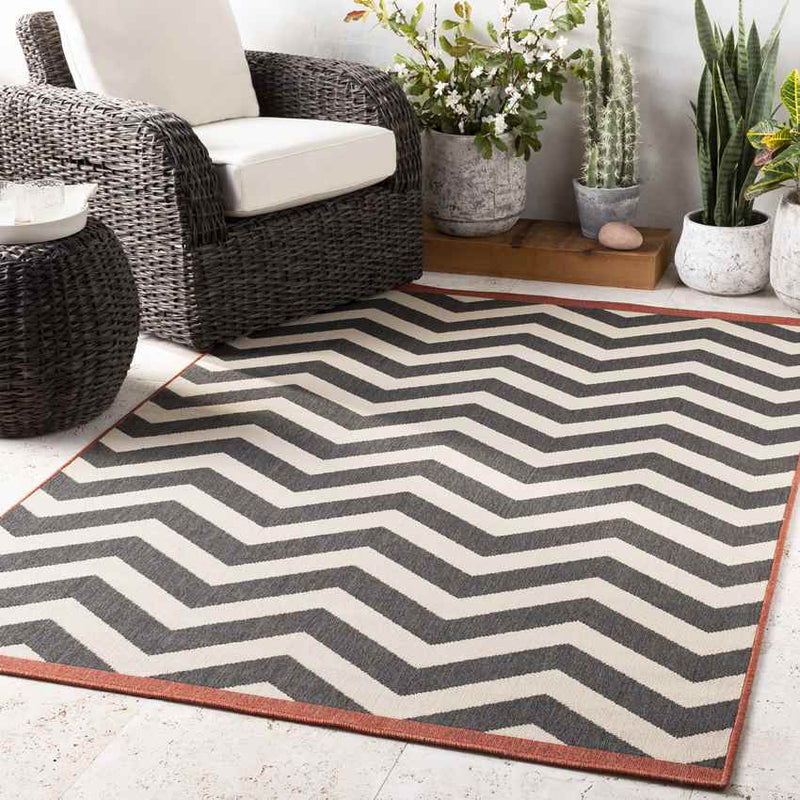 Deloraine Modern Black Area Rug