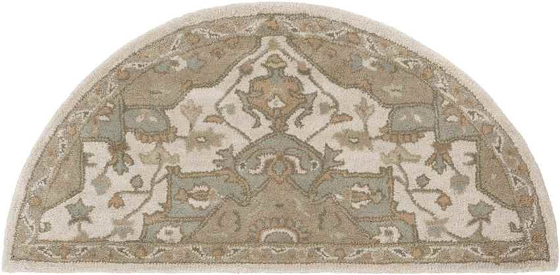 Roblin Traditional Khaki Area Rug