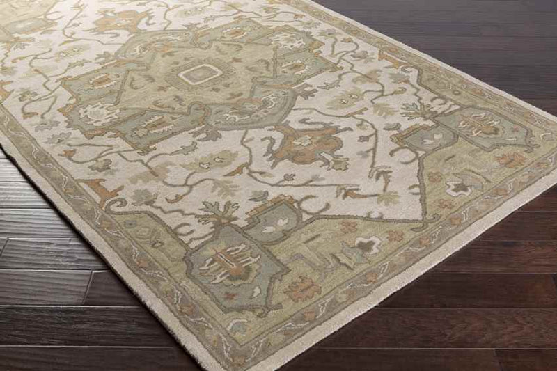 Roblin Traditional Khaki Area Rug