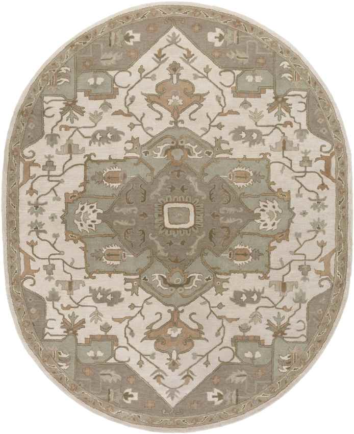 Roblin Traditional Khaki Area Rug