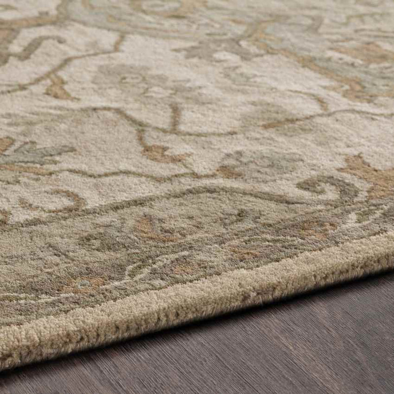 Roblin Traditional Khaki Area Rug