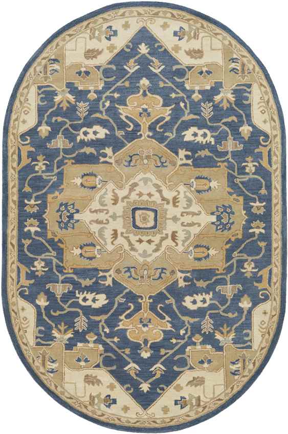 Roblin Traditional Navy Area Rug