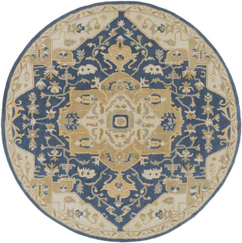 Roblin Traditional Navy Area Rug