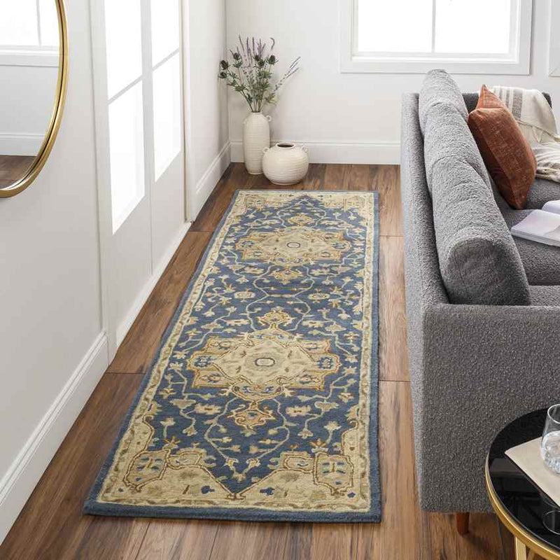 Roblin Traditional Navy Area Rug