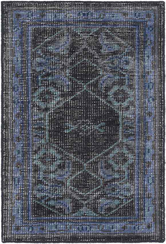 Scafati Traditional Navy Area Rug