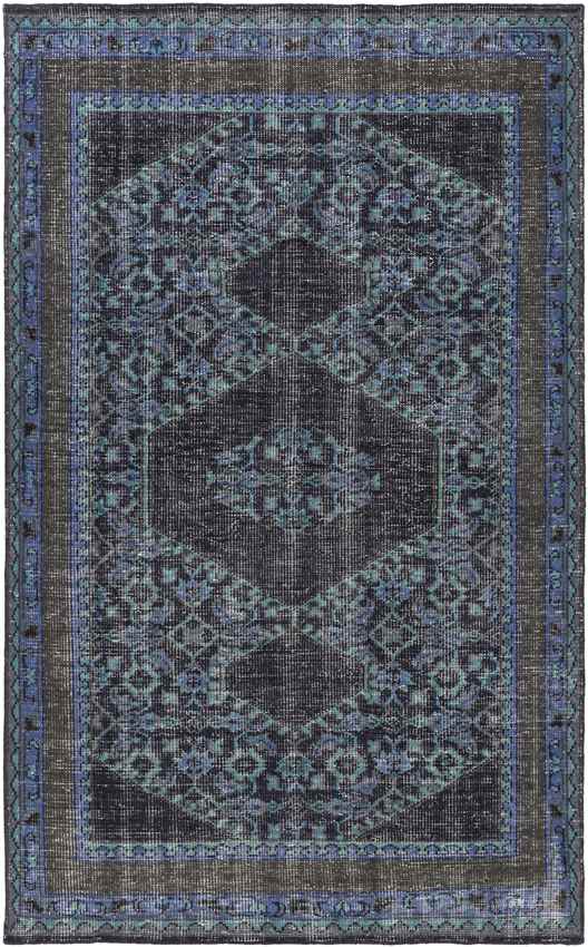 Scafati Traditional Navy Area Rug