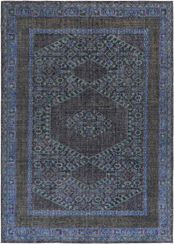 Scafati Traditional Navy Area Rug