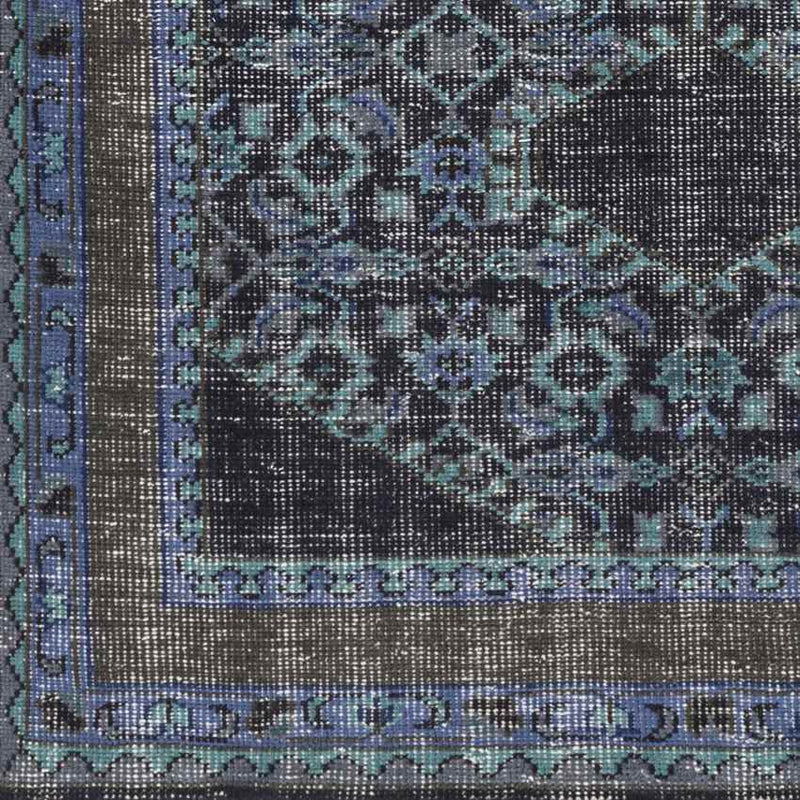 Scafati Traditional Navy Area Rug