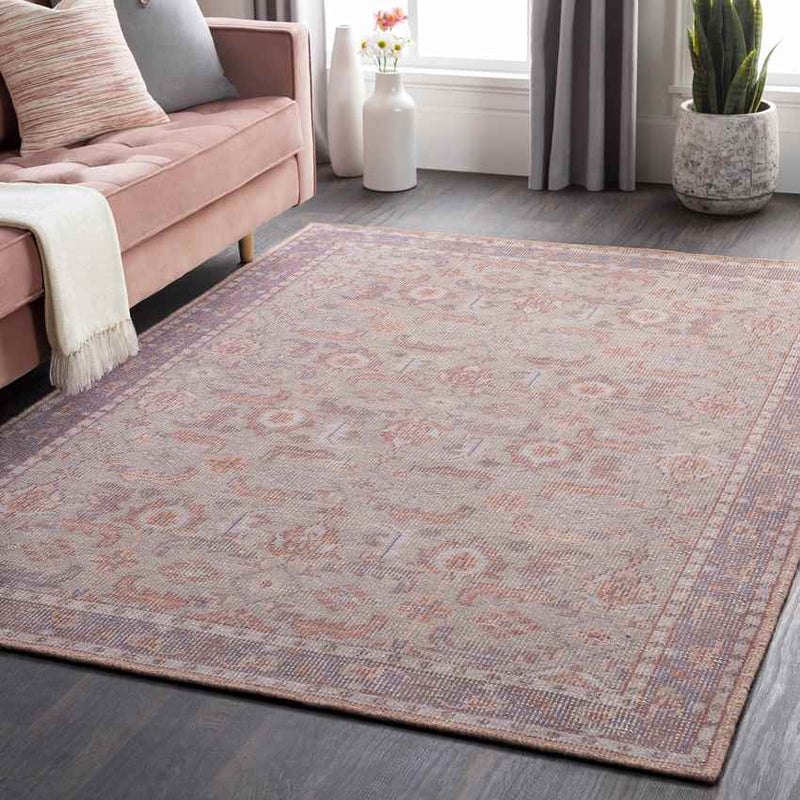 Treherne Traditional Purple Area Rug