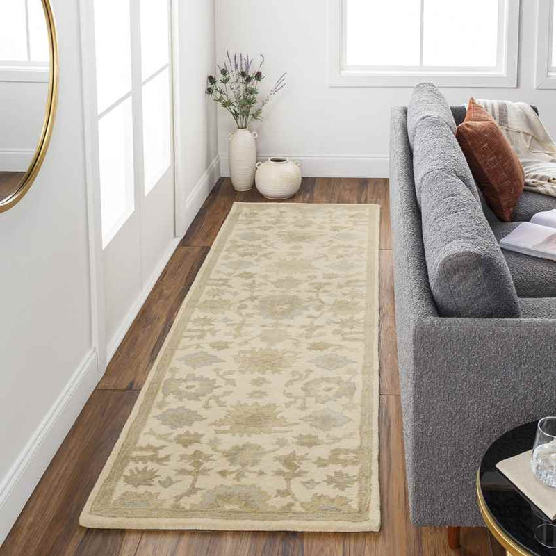 Ness Traditional Beige Area Rug