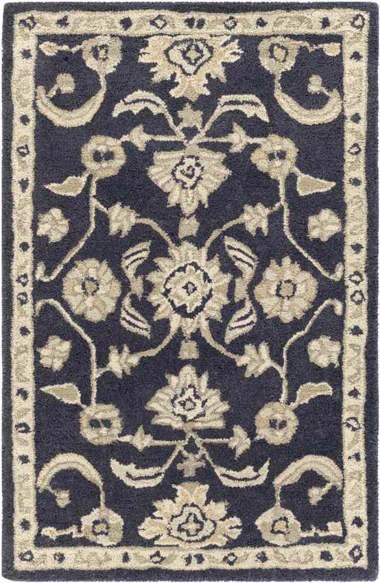 Caraquet Traditional Ink Area Rug