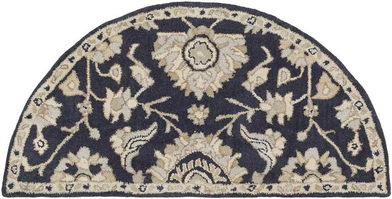 Caraquet Traditional Ink Area Rug